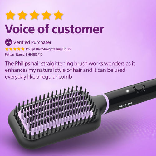 Buy Philips Hair Straightener Brush Naturally Straight Hair in