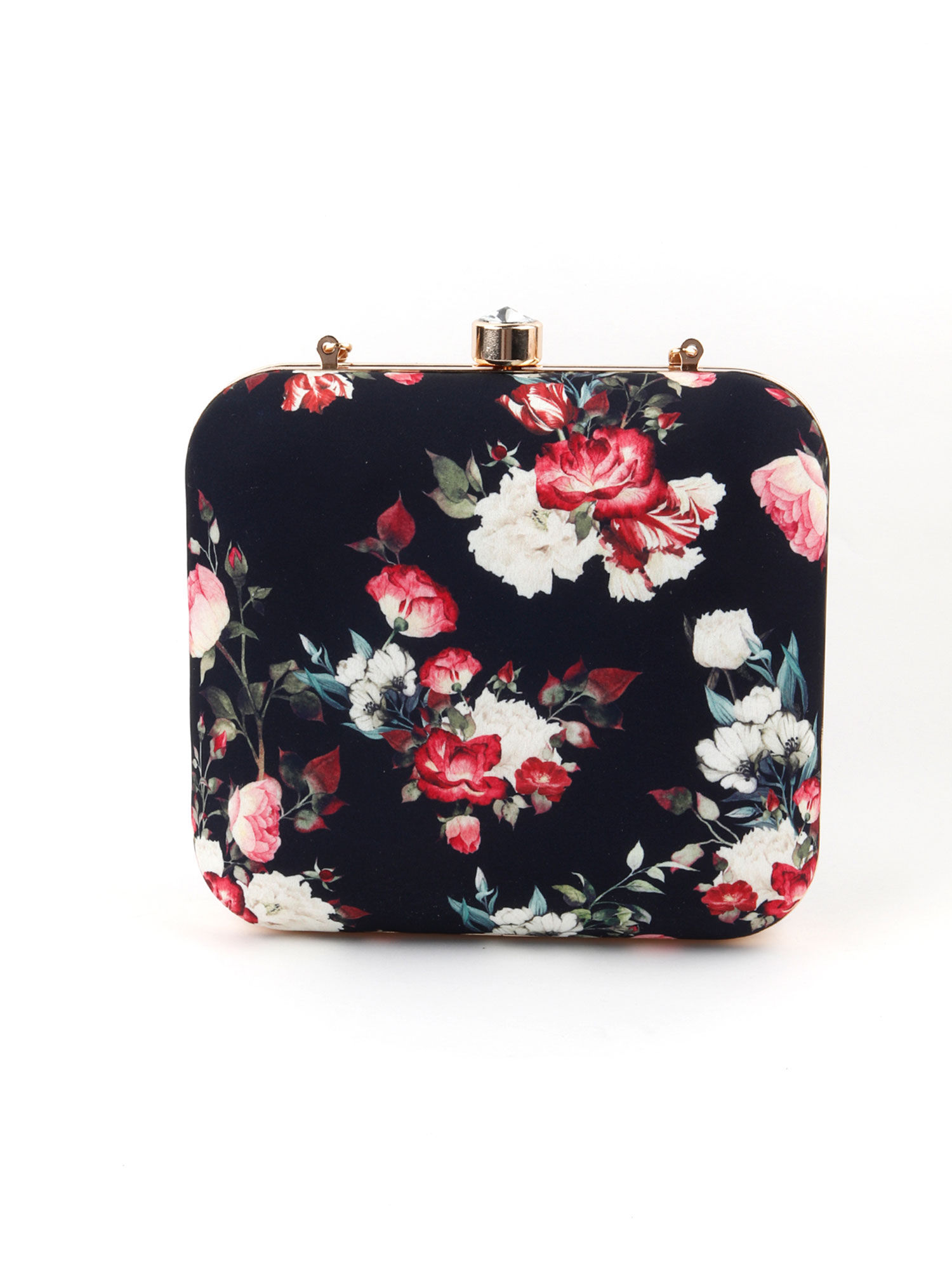 FLOWER PRINT CLUTCH