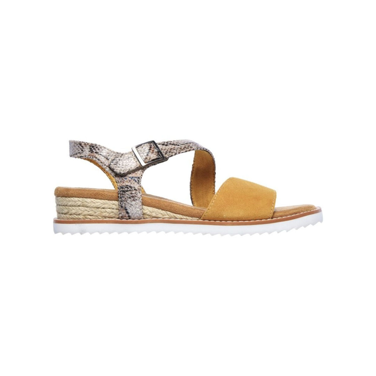 Buy SKECHERS Desert Kiss Cactus Rose Yellow Bobs Sandals Online