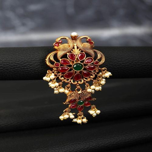 Priyaasi Ruby Beads Gold Plated Hair Accessories: Buy Priyaasi Ruby Beads  Gold Plated Hair Accessories Online at Best Price in India | Nykaa