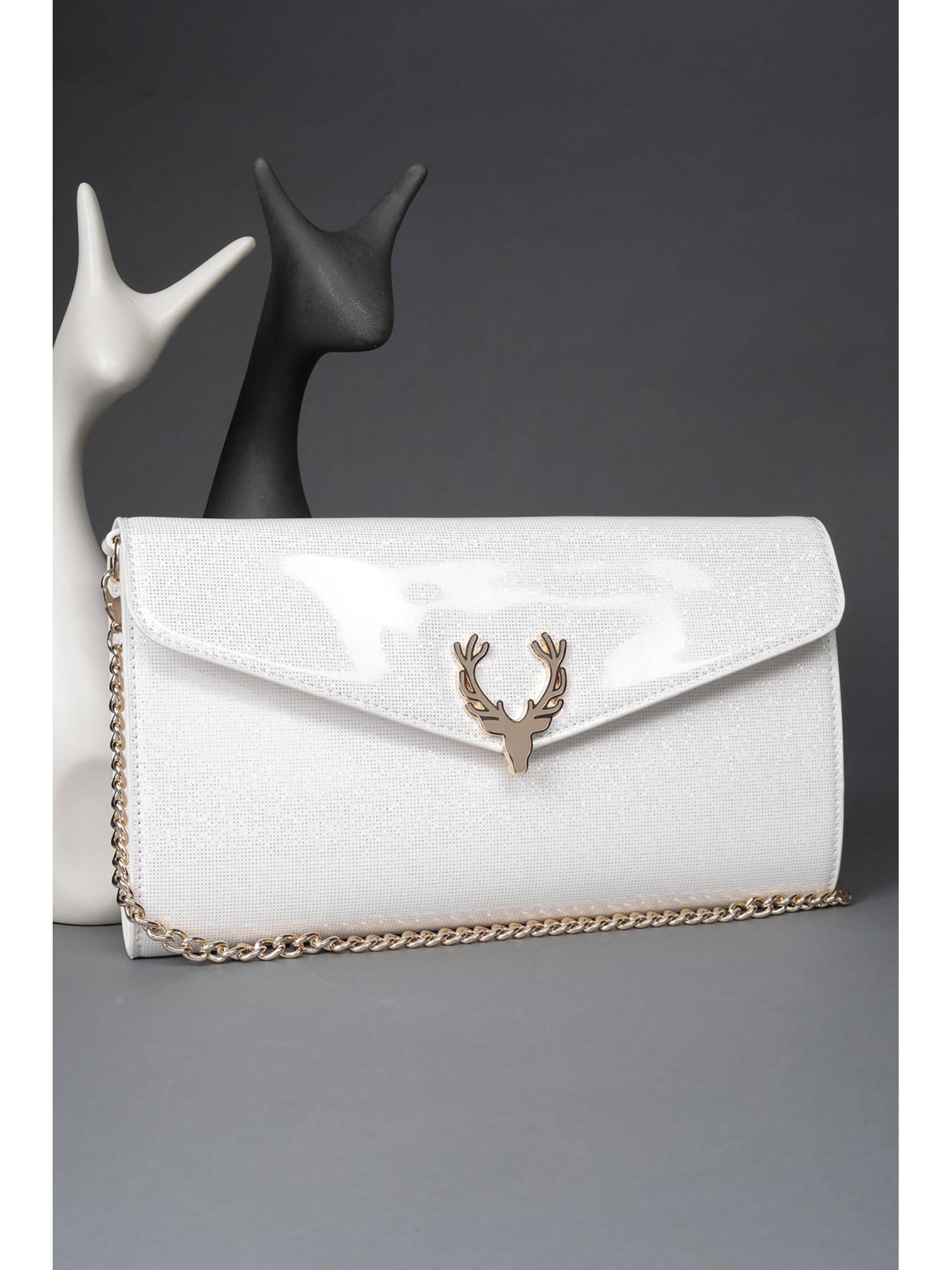 Allen Solly Women White Party Sling Bag