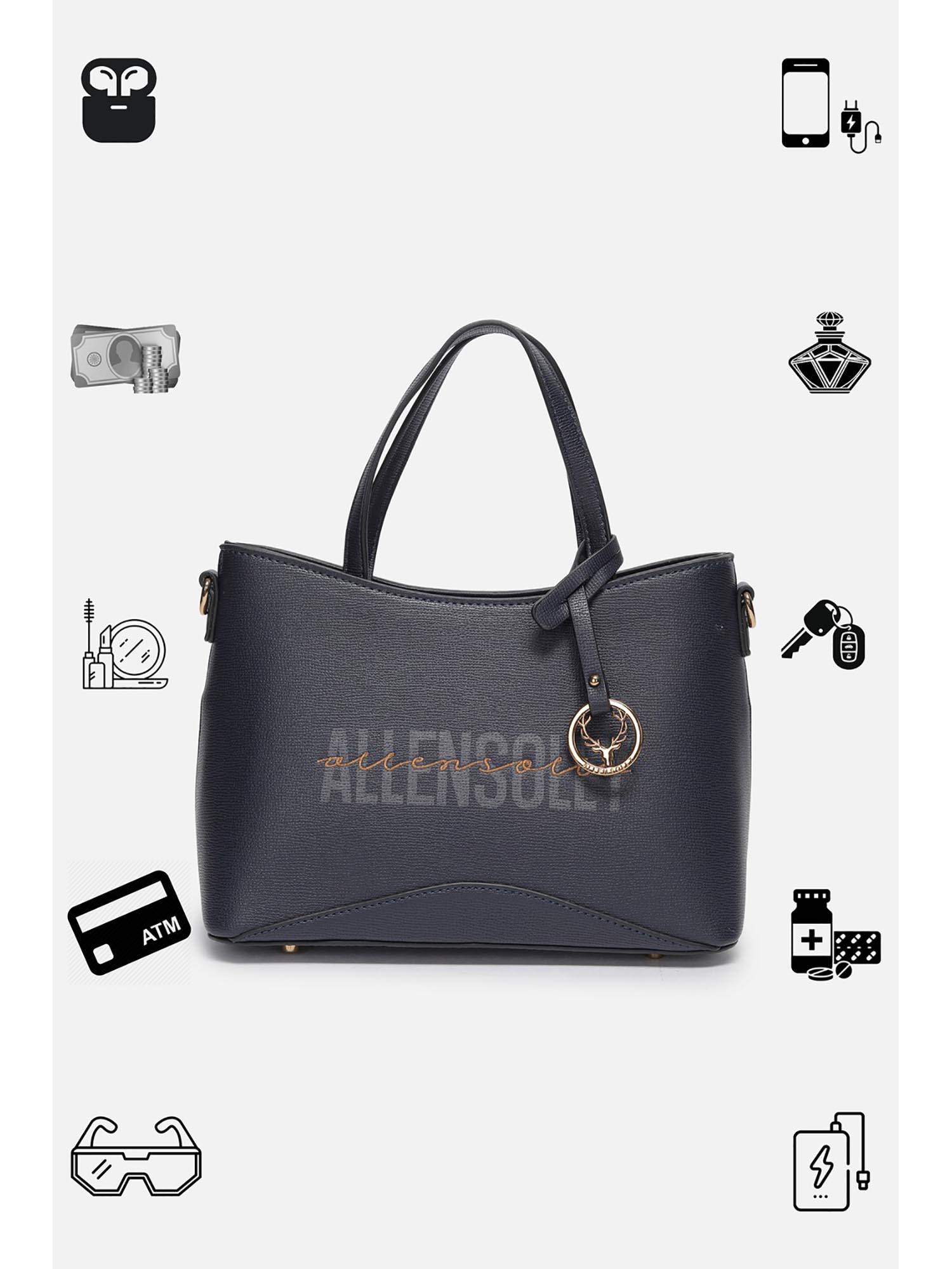 Buy Allen Solly Women Navy Blue Casual Sling Bag Online