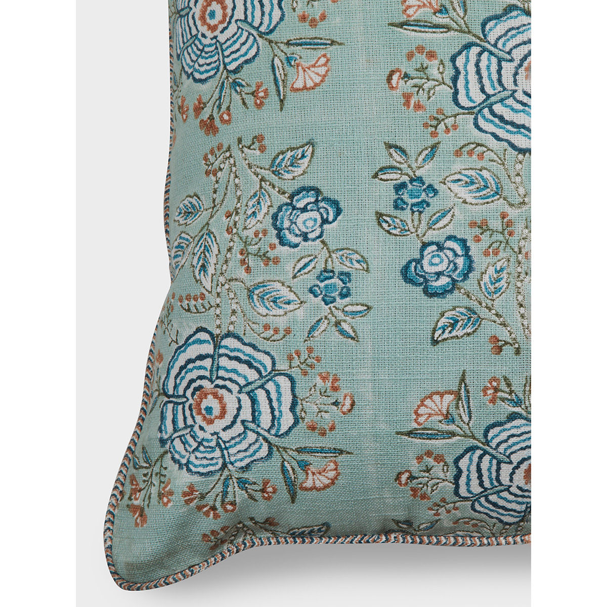 Buy Fabindia Mihira Cotton Block Print Cushion Cover Online