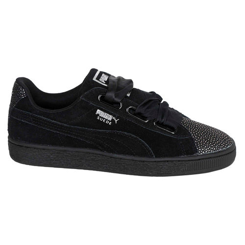 Buy Puma Suede Heart Bubble Women's Black Sneakers Online