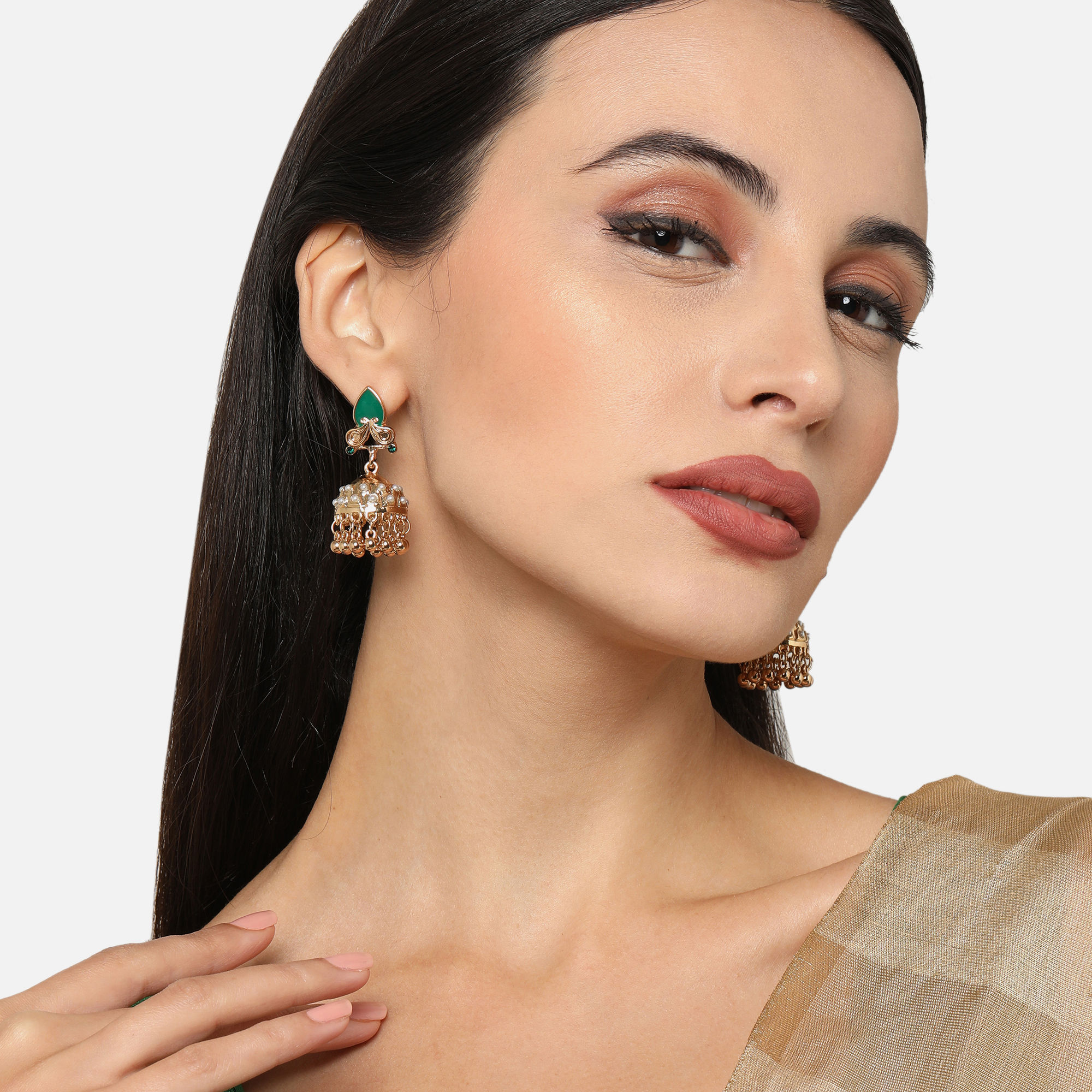 Accessorize London Womens Green Enamel Gold Earring Buy Accessorize  London Womens Green Enamel Gold Earring Online at Best Price in India   Nykaa