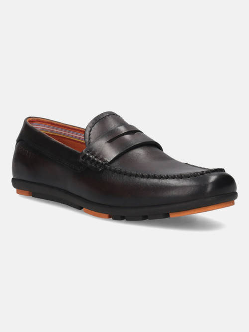 Buy BAGATT Corrado Dark Brown Leather Mens Loafers Online display picture 1