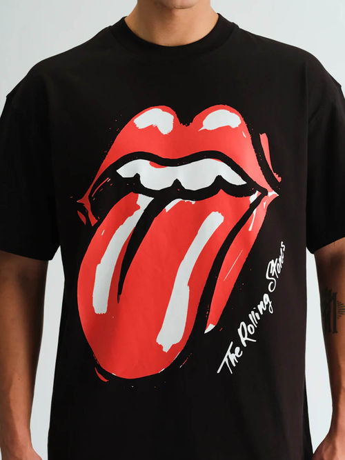 Rolling Stones Distressed Tongue T Shirt Classic Tongue The