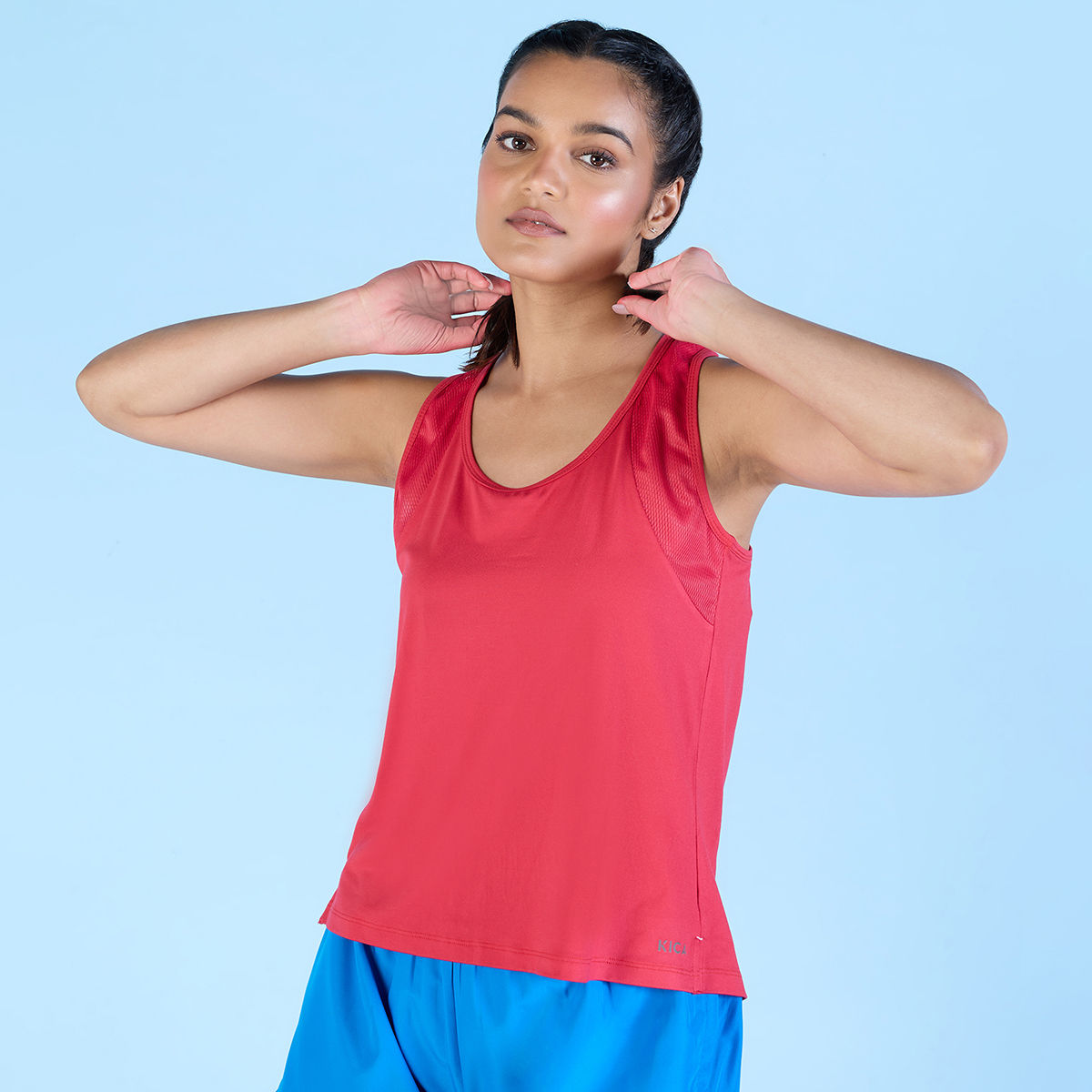 Kica Airy Training Tank Top With Mesh For Gym Pink Buy Kica Airy