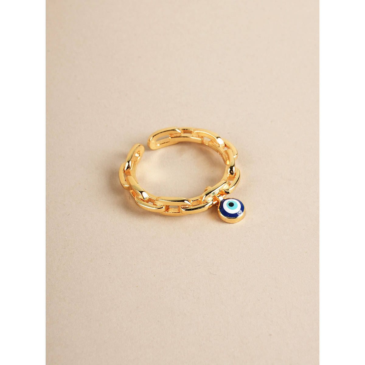 Palmonas 925 Sterling Silver Evil Eye Charm Ring For Women -Multi-Color
