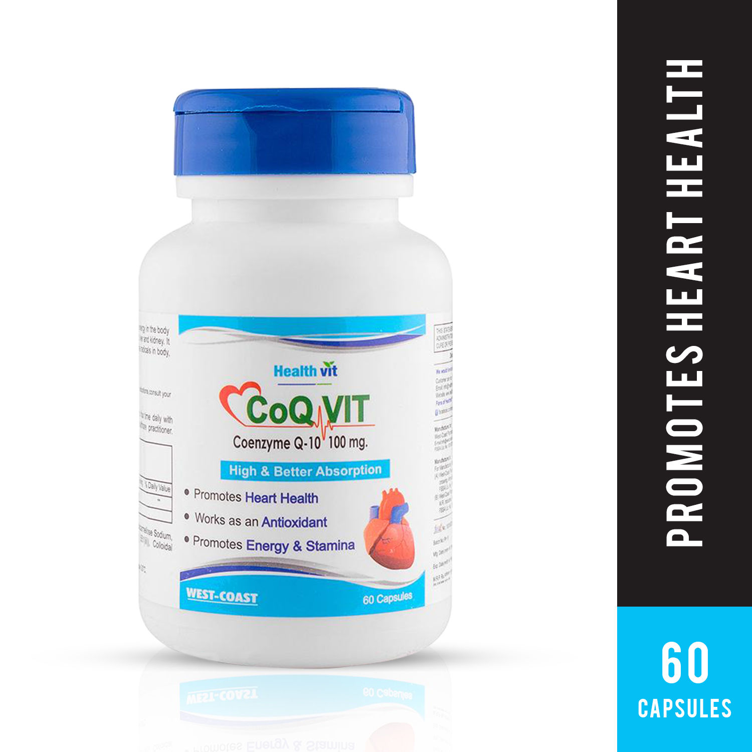 Healthvit CoQ-Vit Coenzyme Q-10 100mg 60 capsules