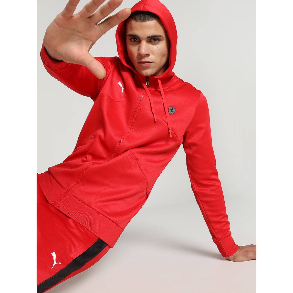 Puma ferrari red on sale hoodie