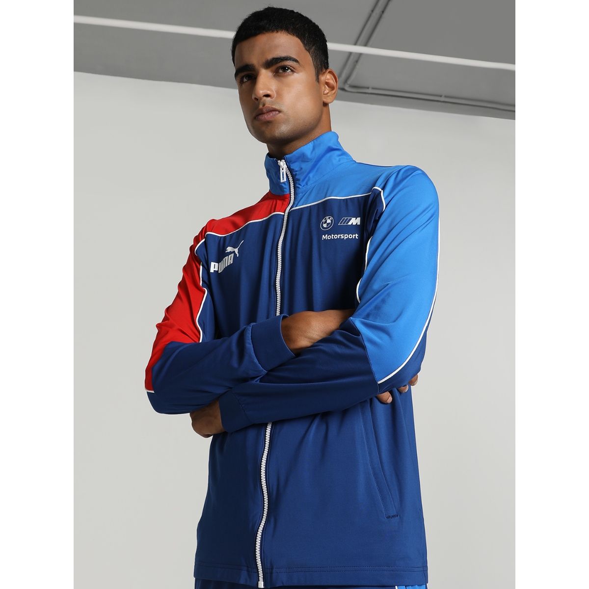 Puma blue hotsell sweat jacket