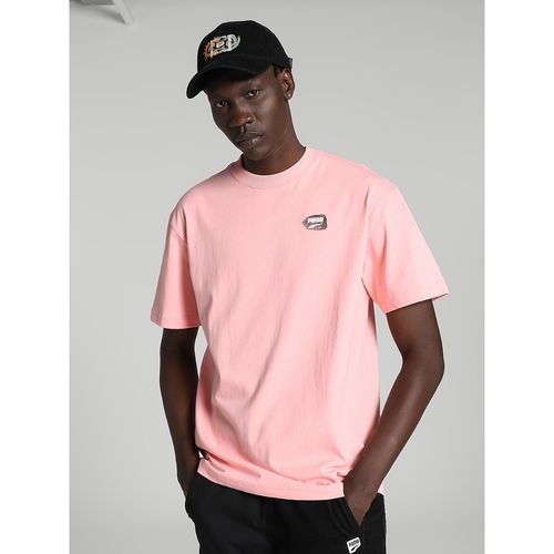 Puma DOWNTOWN Graphic Men Pink T-Shirt