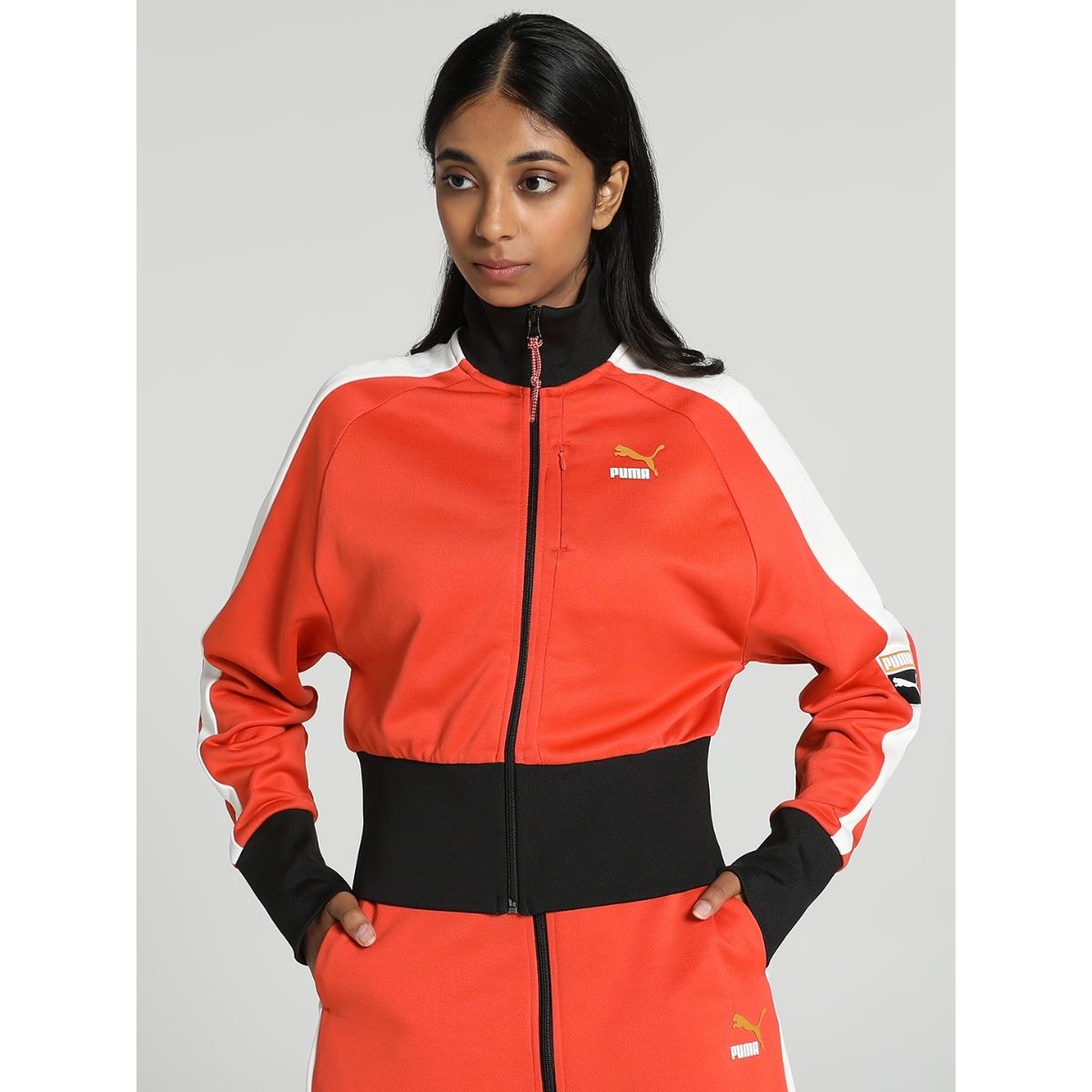 Orange track online jacket