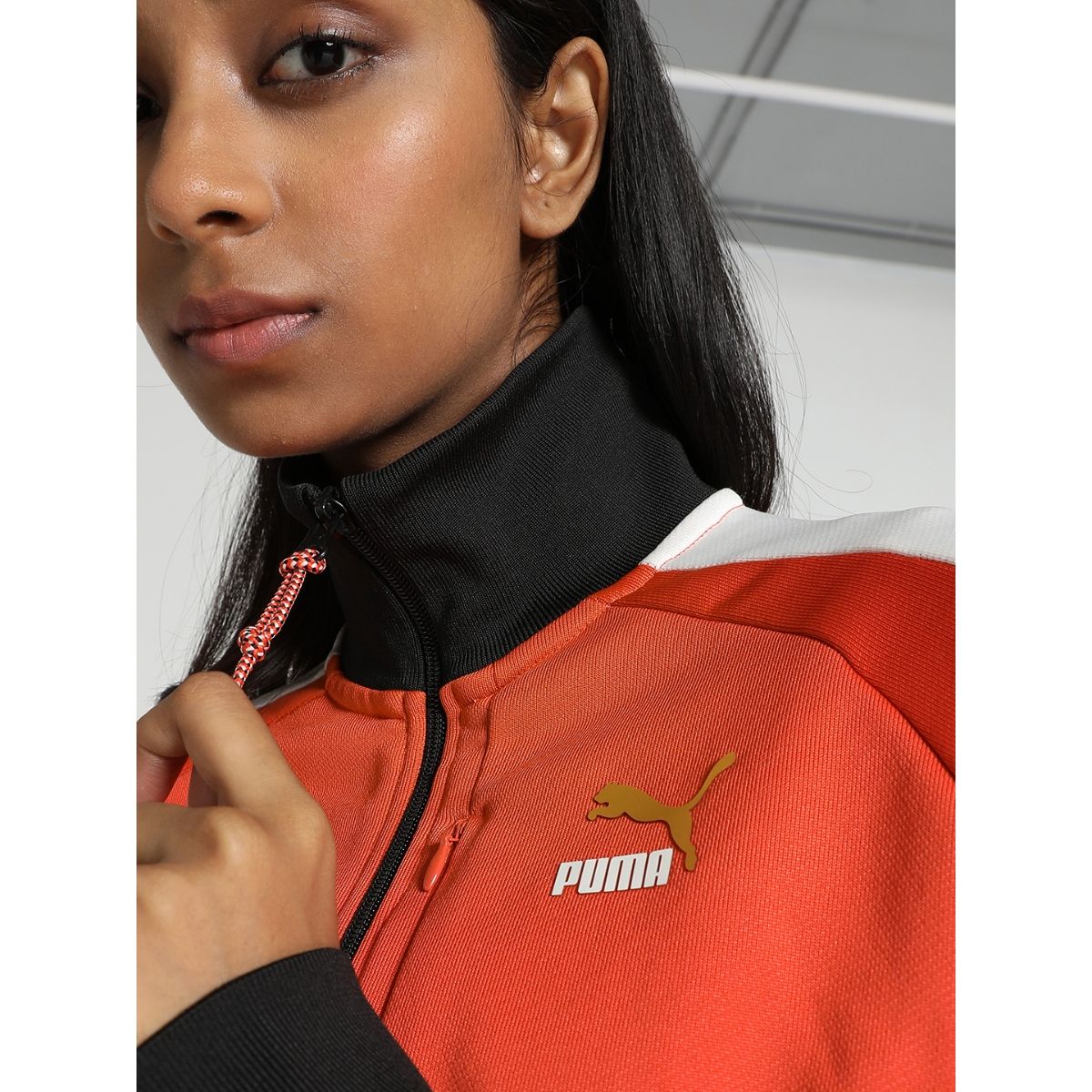 Puma orange track jacket hotsell