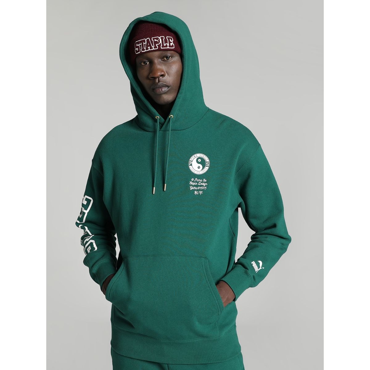 Buy Puma X STAPLE Men Green Hoodie Online