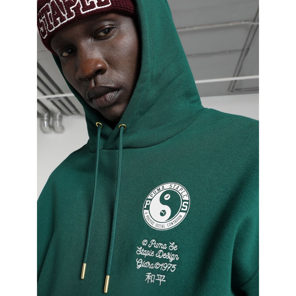 Puma hotsell green hoodie