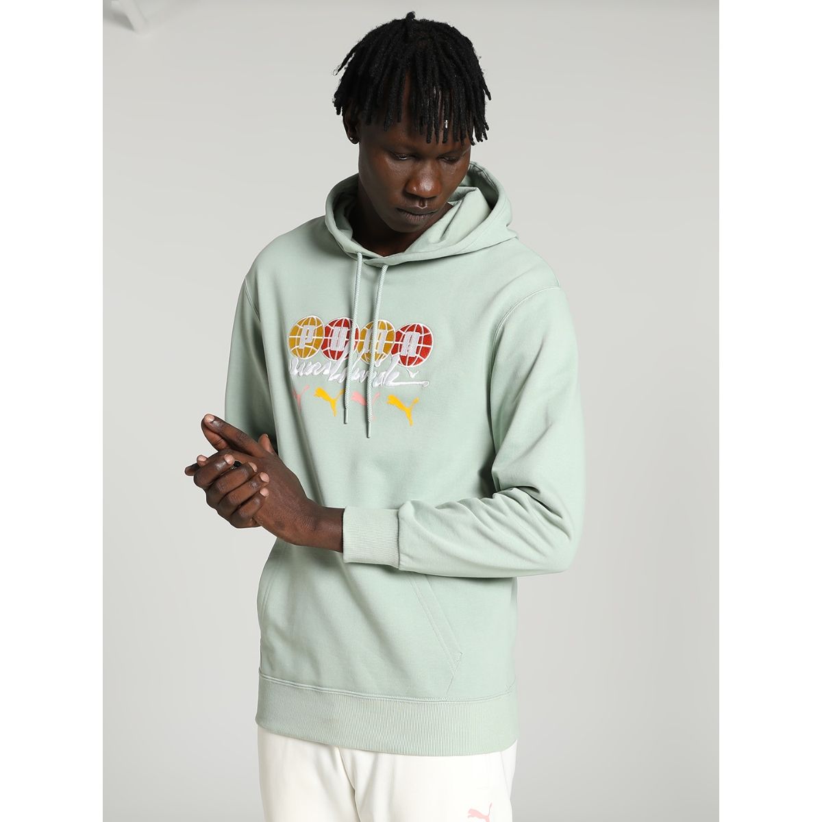 Puma green outlet hoodie