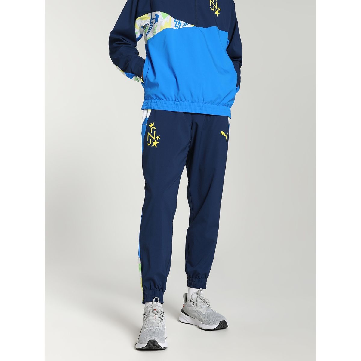 Buy Puma Neymar JR Men Navy Blue Joggers Online