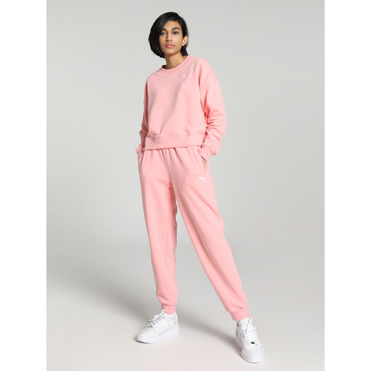 Buy Puma Loungewear Women Pink Track Suit Set of 2 Online