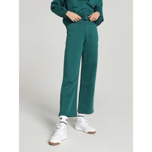 Buy Puma Essentials+ Straight Leg Women Green Sweatpants Online
