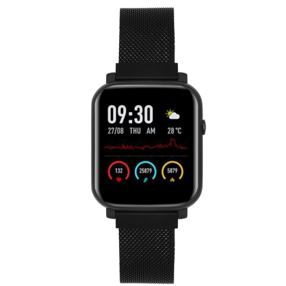 French Connection Unisex Touch Screen Smartwatch With Hrm & Smart Phone Notification -F1-A