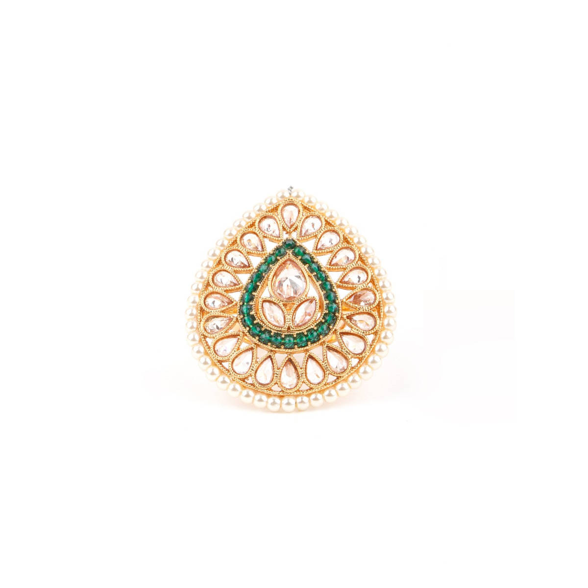 Gold Metal Rign Buy Odette Gold Metal Ring Online