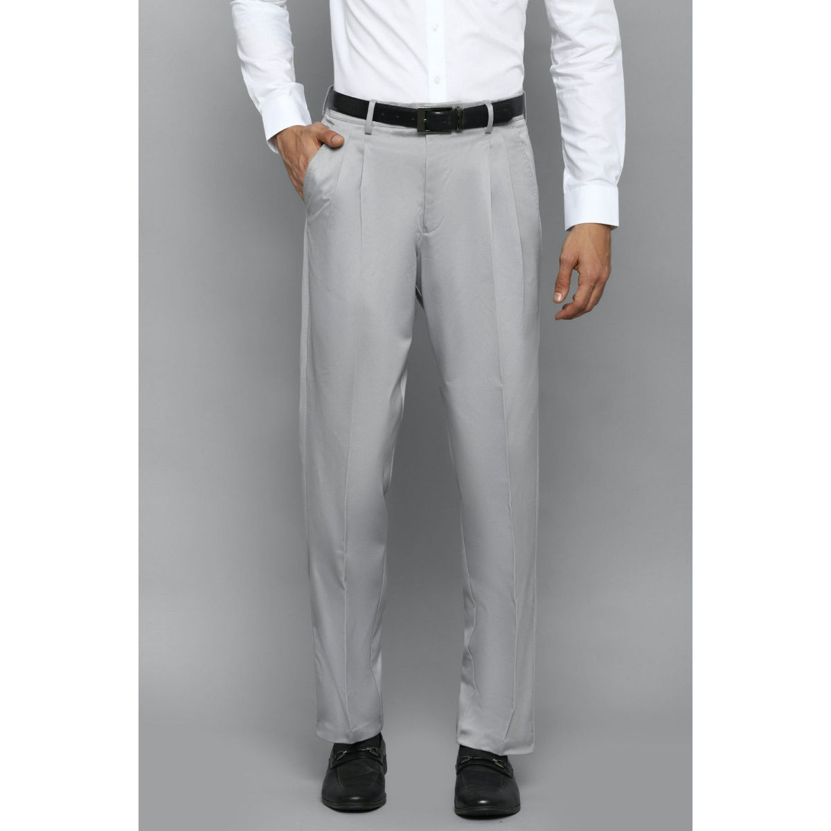 Buy Louis Philippe Blue Trousers Online - 223913 | Louis Philippe