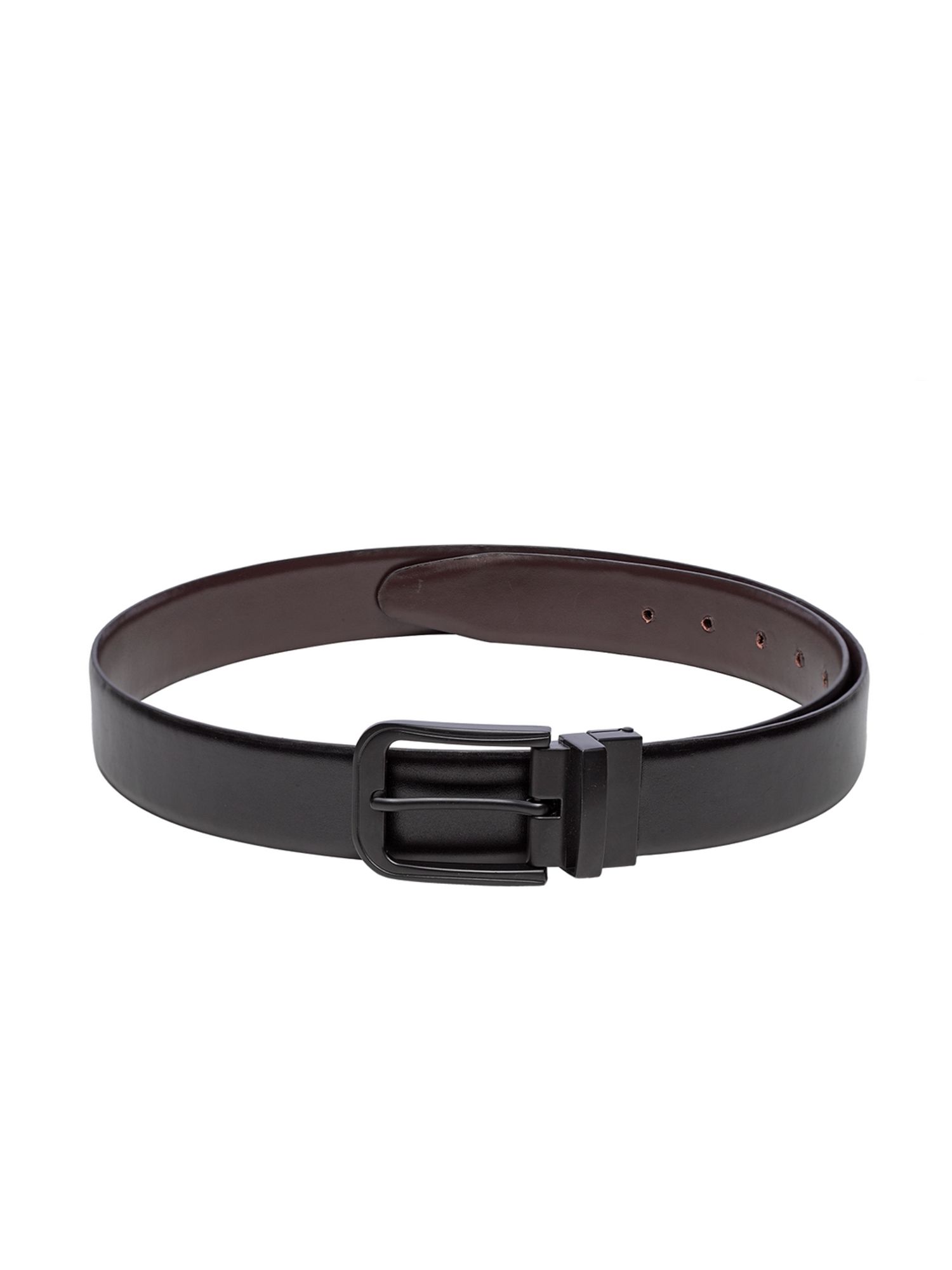 Teakwood Leathers Men Black & Brown Solid Reversible Genuine Leather Belt - 44