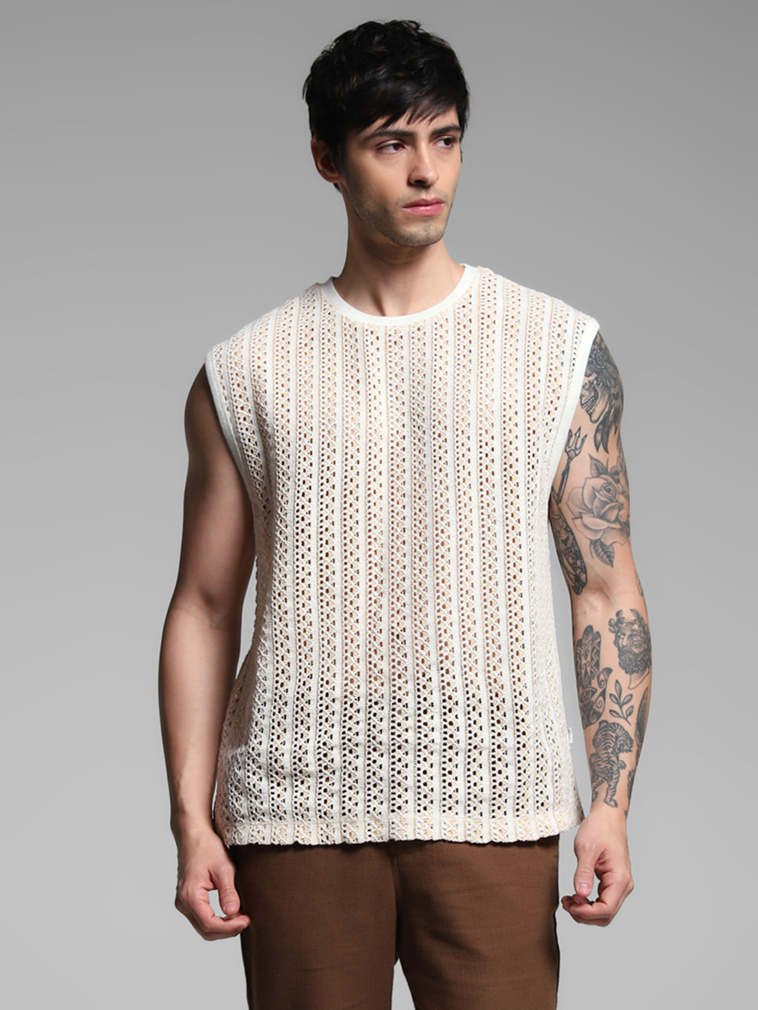 トップス NKNIT unisex washed tank top OFF white トップス NKNIT unisex washed tank top OFF white unisex