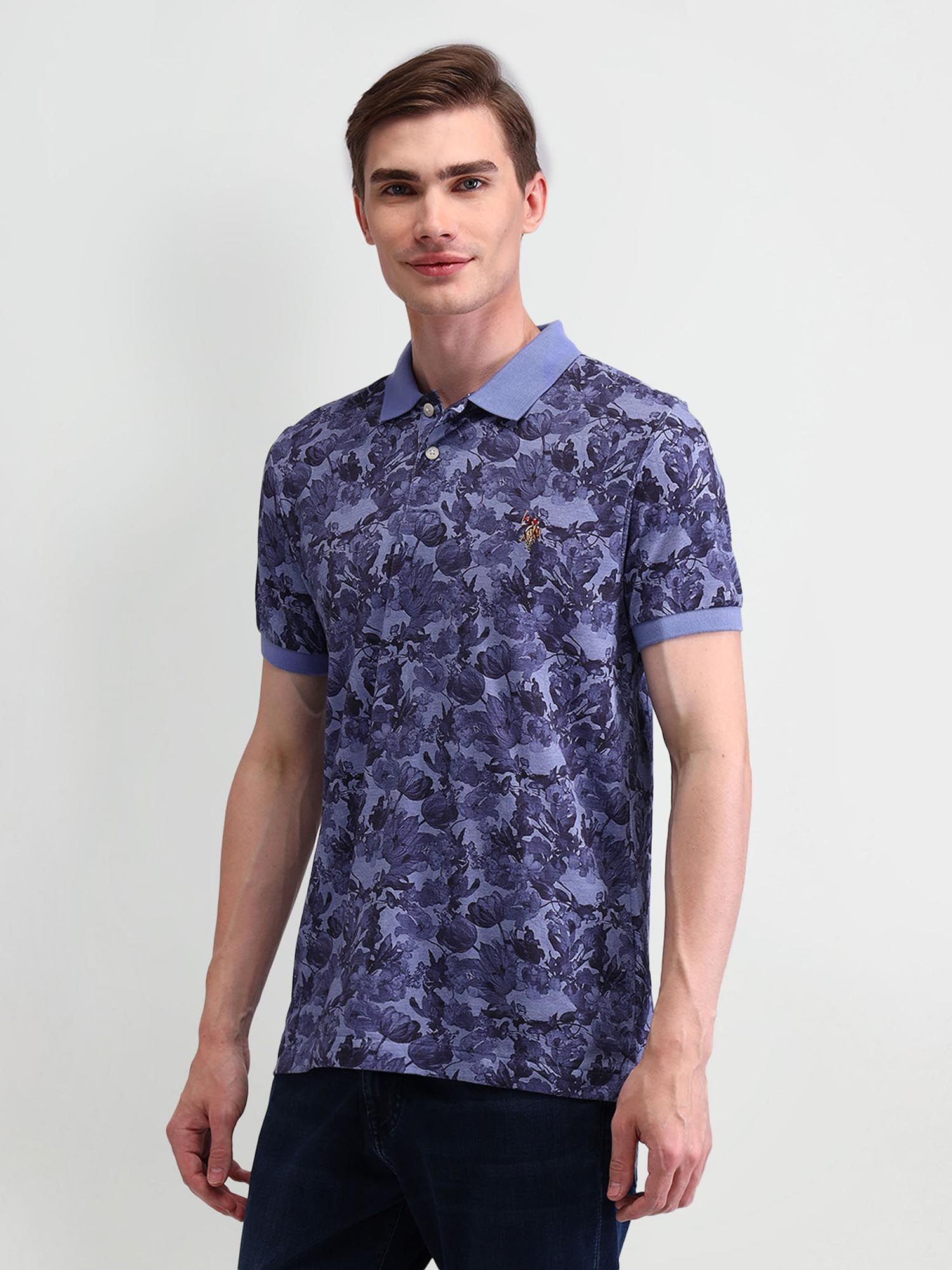 Floral polo mens best sale