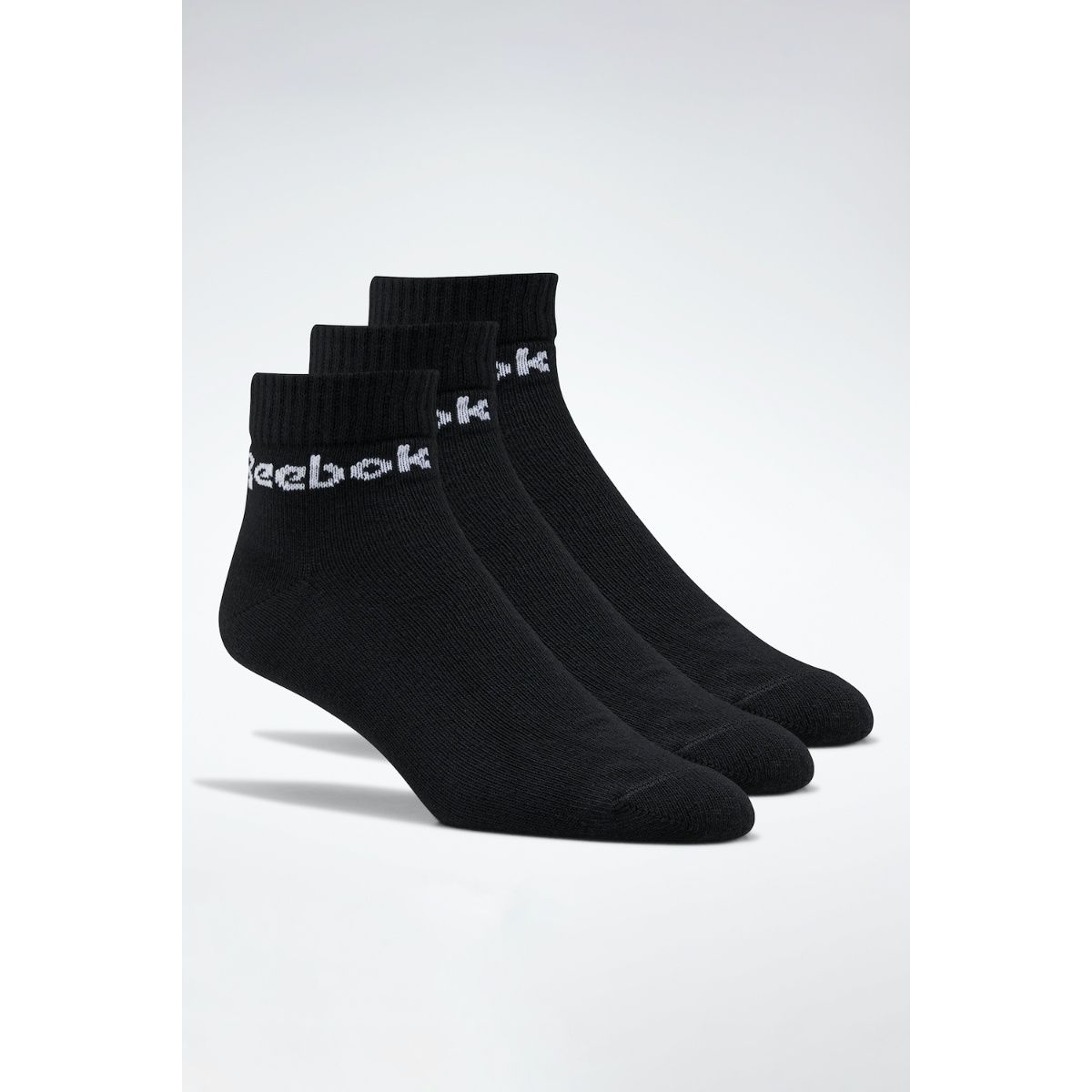 Buy Reebok Unisex Training Act Core Ankle Socks Black (Pack of 3) Online