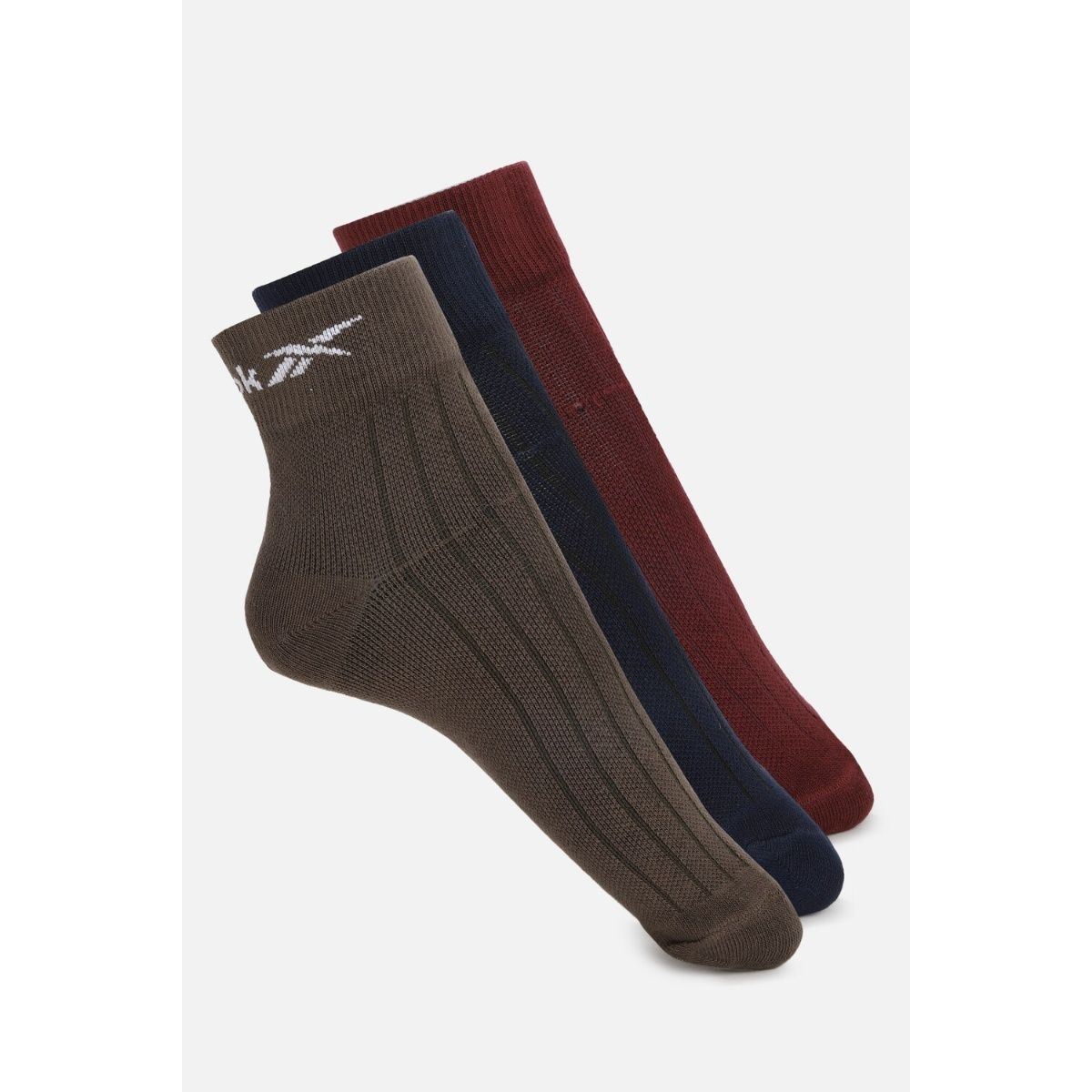 Buy Reebok Unisex Class Ankle Socks MultiColor (Pack of 3) Online