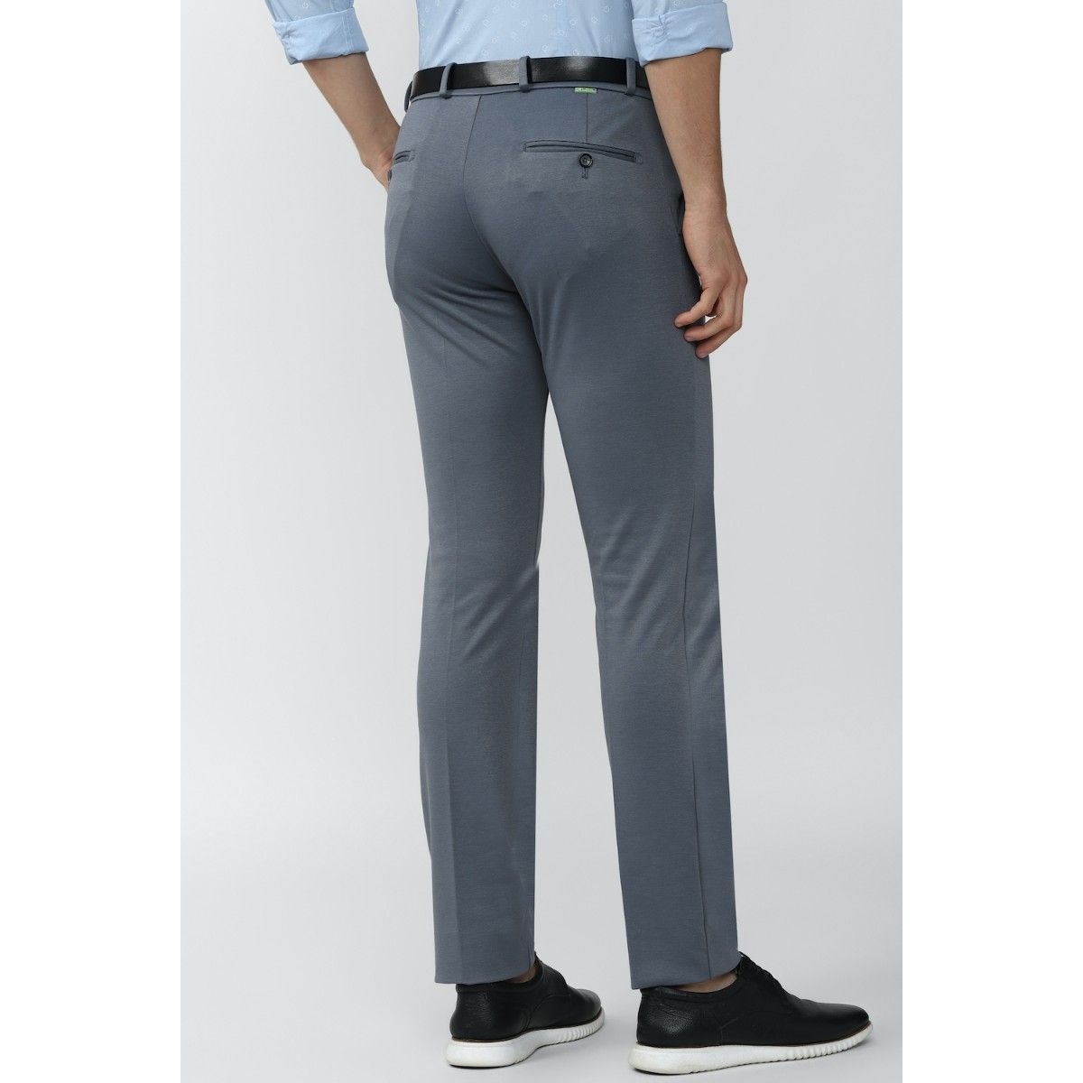 Buy Men Grey Solid Slim Fit Formal Trousers Online - 936451 | Peter England