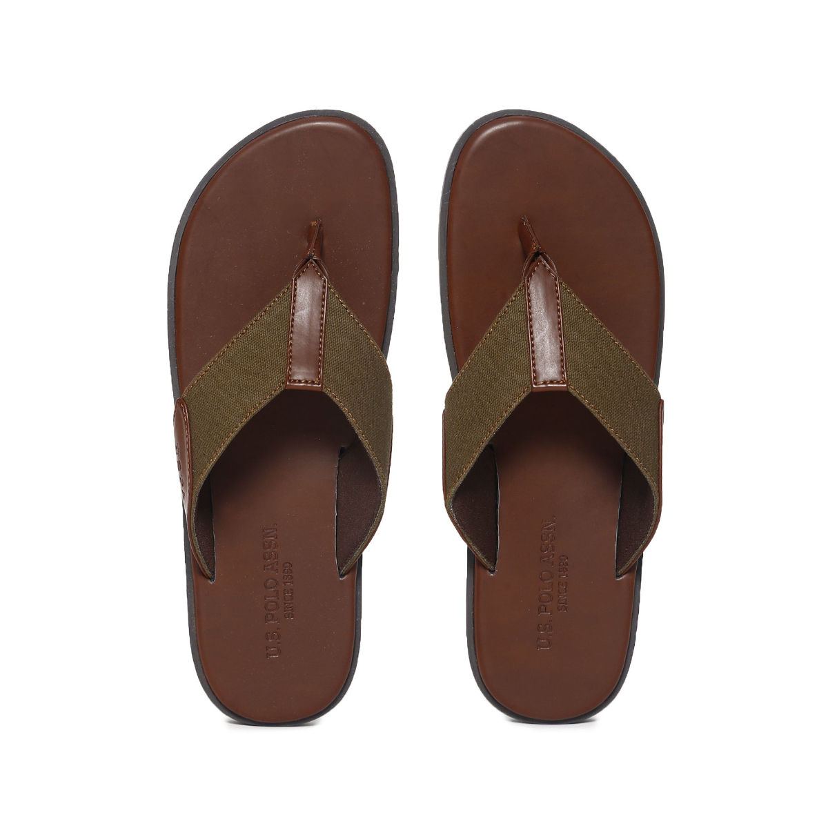 Us polo clearance leather slippers