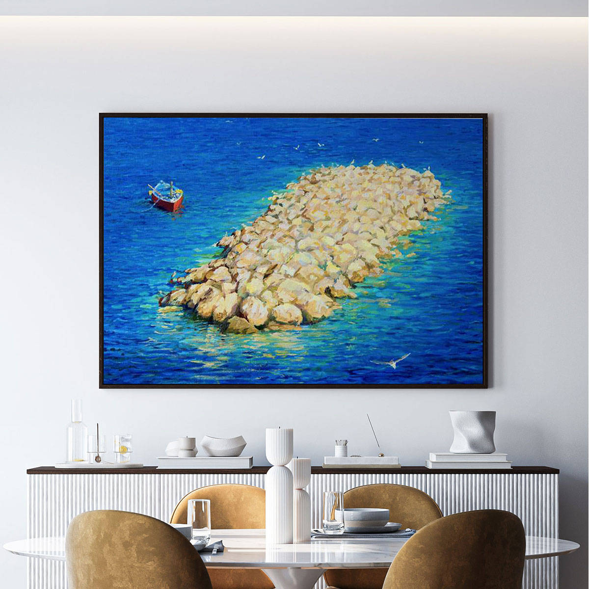ARTCREST A Moment Of Eternity Painting Black Box Framed Canvas