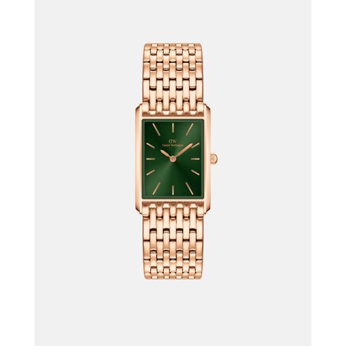 Daniel Wellington Women Analogue Rectangular Green Dial Watch- DW00100704K