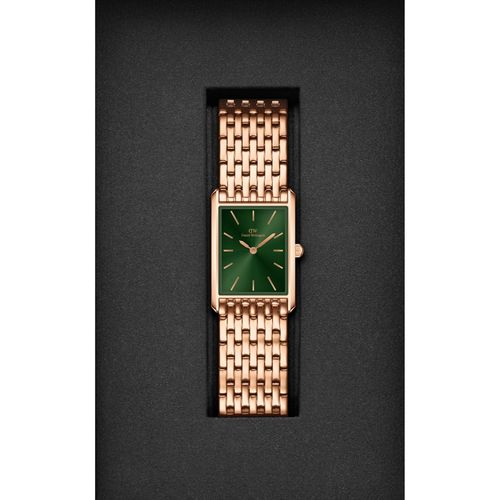 Buy Daniel Wellington Women Analogue Rectangular Green Dial Watch