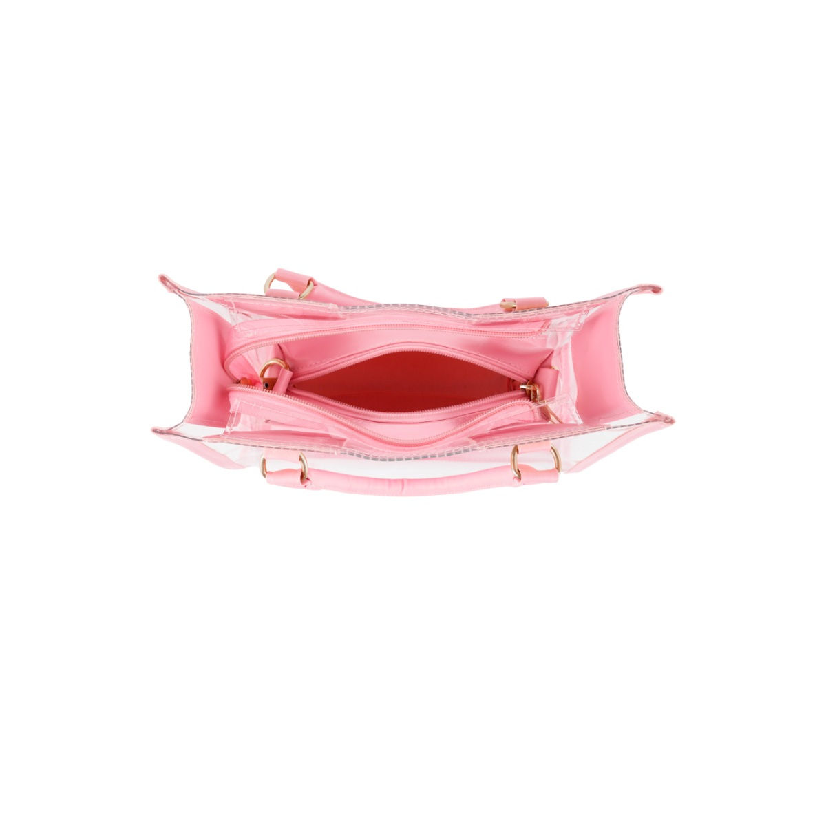 London Rag Pink Clear Handbag with Pouch Buy London Rag Pink Clear Handbag with Pouch Online at