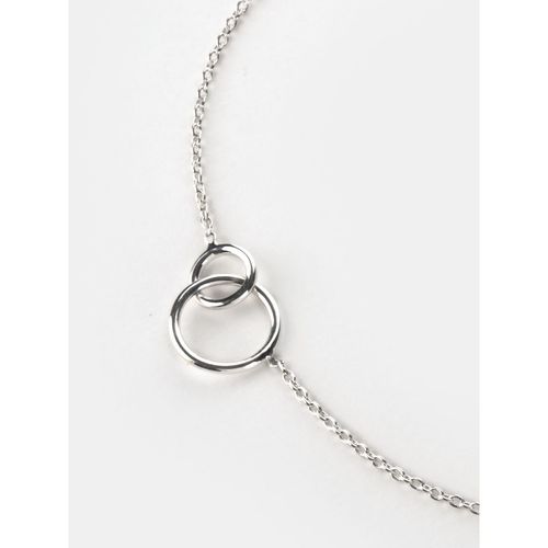 Shaya by CaratLane Stay With Me Circle Pendant Necklace In 925 Silver