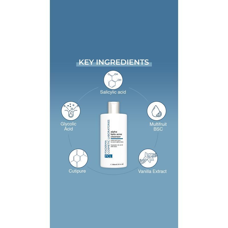 FCL Alpha Beta Acne Cleanser, Reduces Pimples, Sebum, Deep Pore