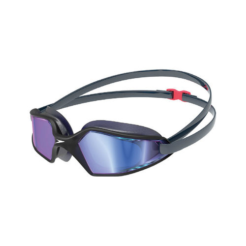 Speedo Unisex Adult Hydropulse Mirror-Lens Swim Goggles Navy Blue (Free  Size)