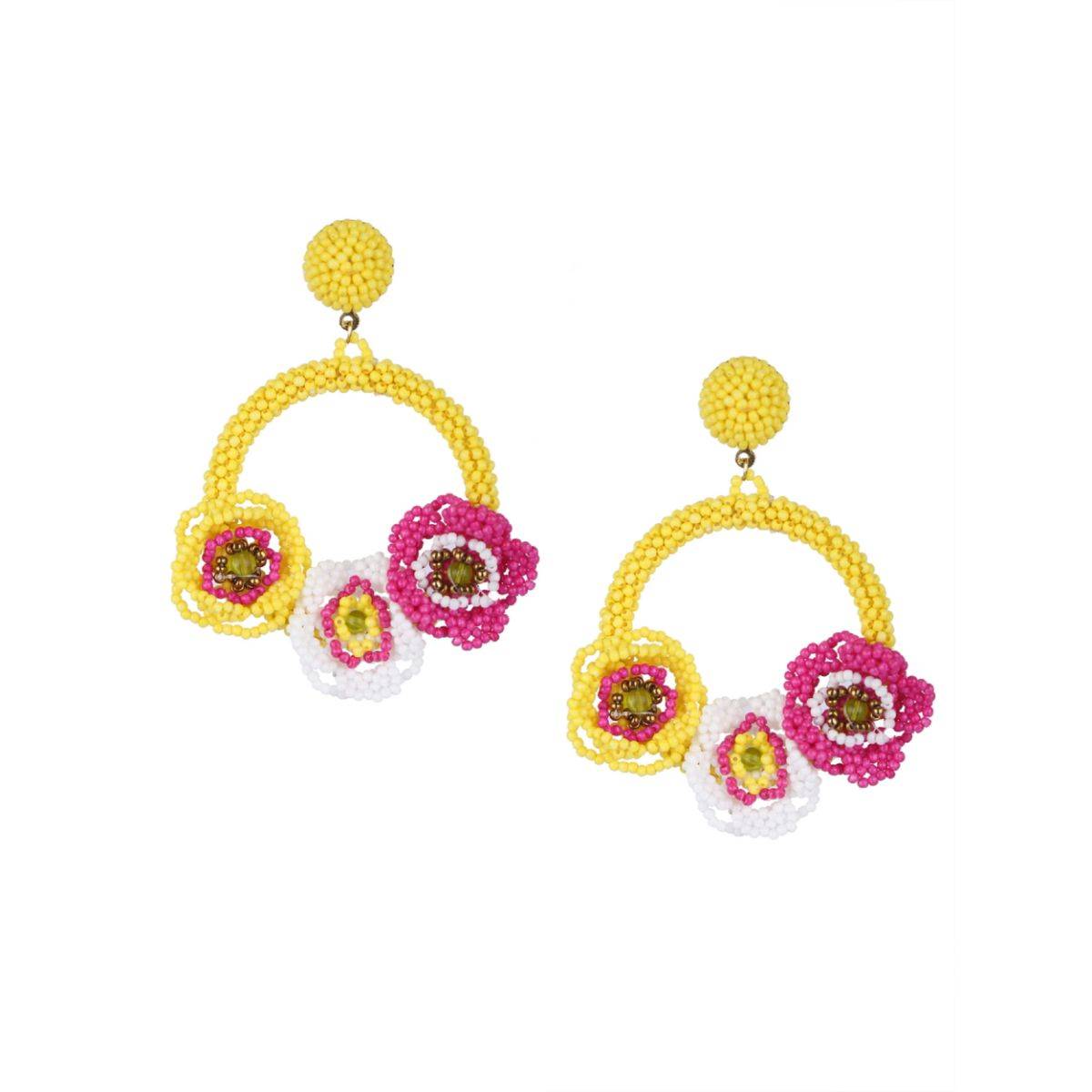 Free 5 Elements by Radhika Gupta riti-earrings-yellow