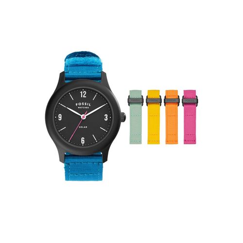 Fossil Curator Blue Solar-Powered Watch Set LE1113