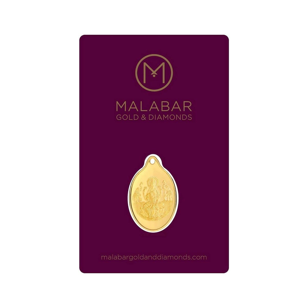 Malabar Gold & Diamonds 24K(999) Purity 2 Grams Laxmi Gold Coin Cum ...