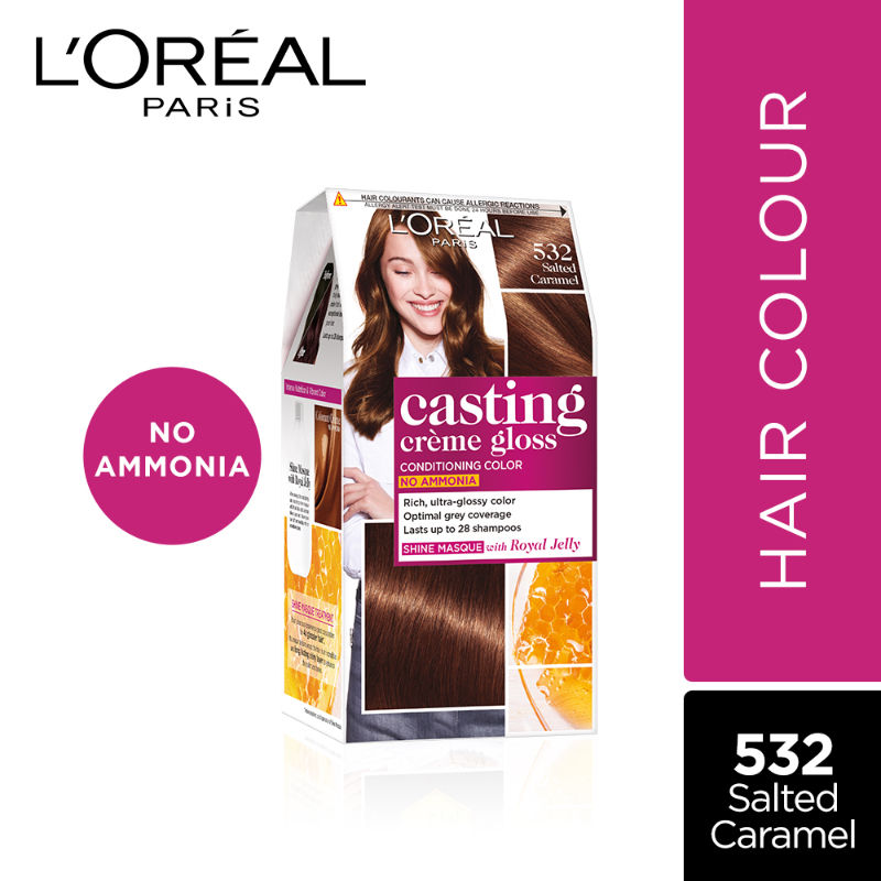 L'Oreal Paris Casting Creme Gloss Hair Color - 532 Salted Caramel: Buy  L'Oreal Paris Casting Creme Gloss Hair Color - 532 Salted Caramel Online at  Best Price in India | Nykaa
