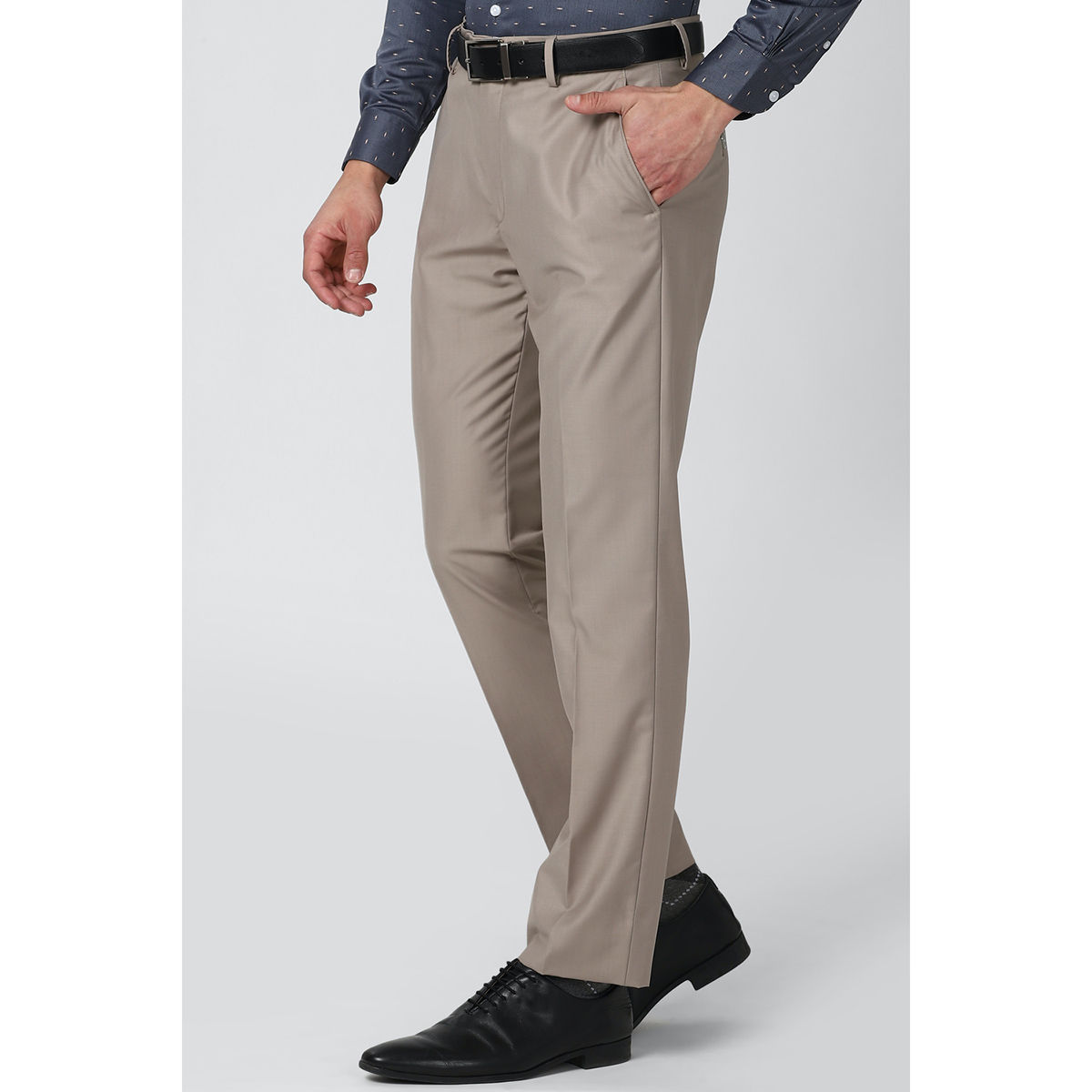 PETER ENGLAND Regular Fit Men Beige Trousers - Buy Beige PETER ENGLAND  Regular Fit Men Beige Trousers Online at Best Prices in India | Flipkart.com