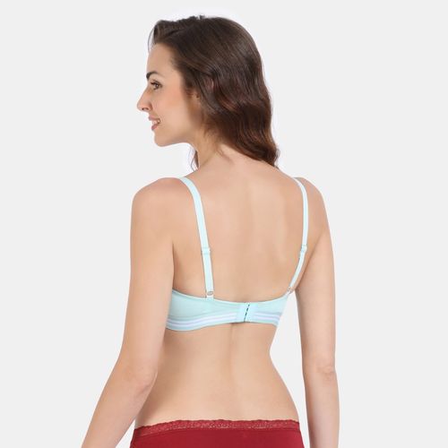 Buy Zivame Sporty Twist Padded Non Wired 3-4th Coverage T-Shirt Bra - Plume  Online