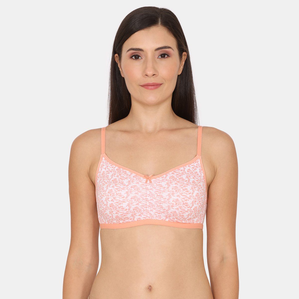 Buy Zivame Rosaline Double Layered Non Wired 3-4th Coverage T-Shirt Bra -  Pink Print online
