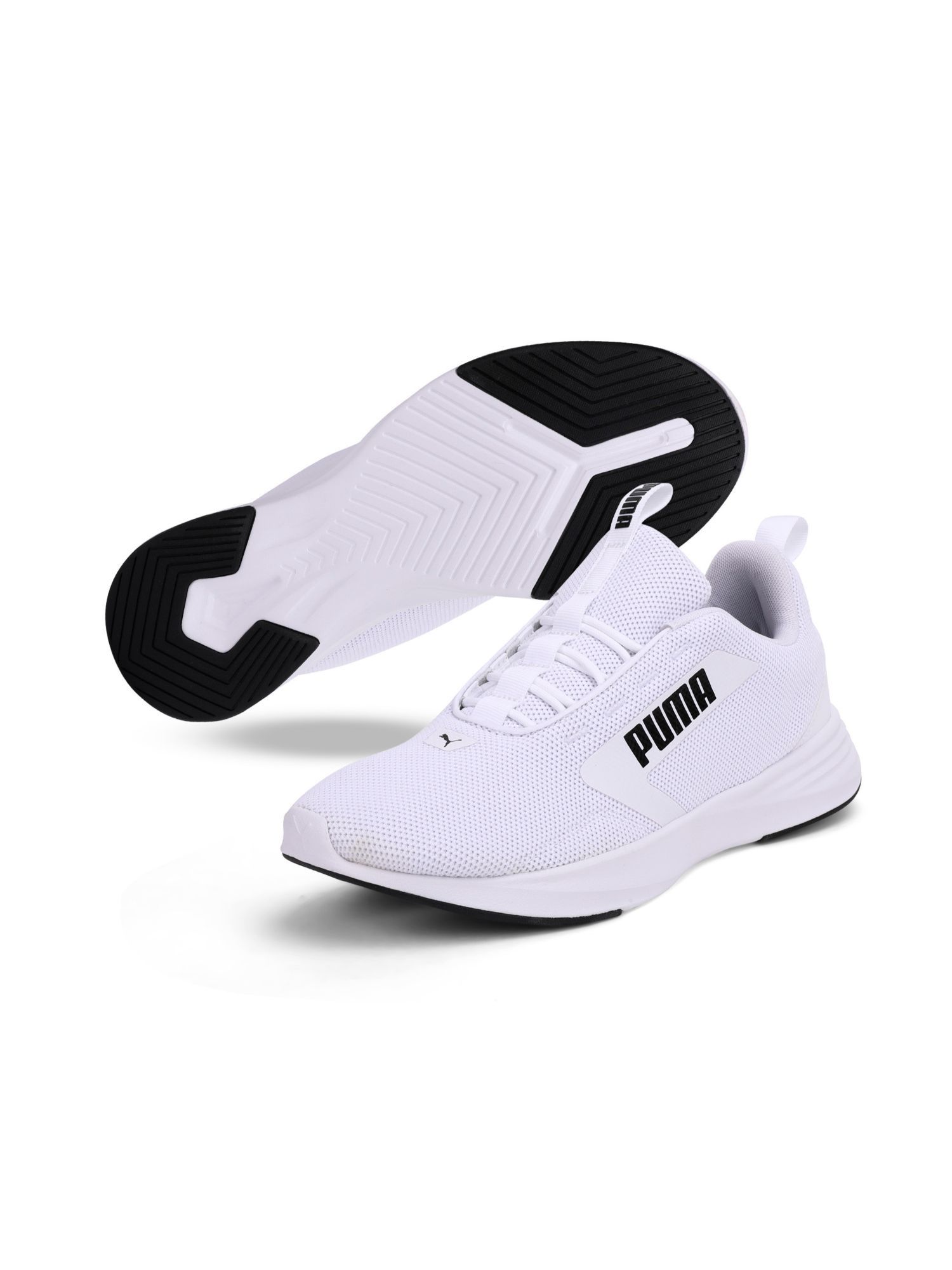 Puma White Extractor Running Shoes 6